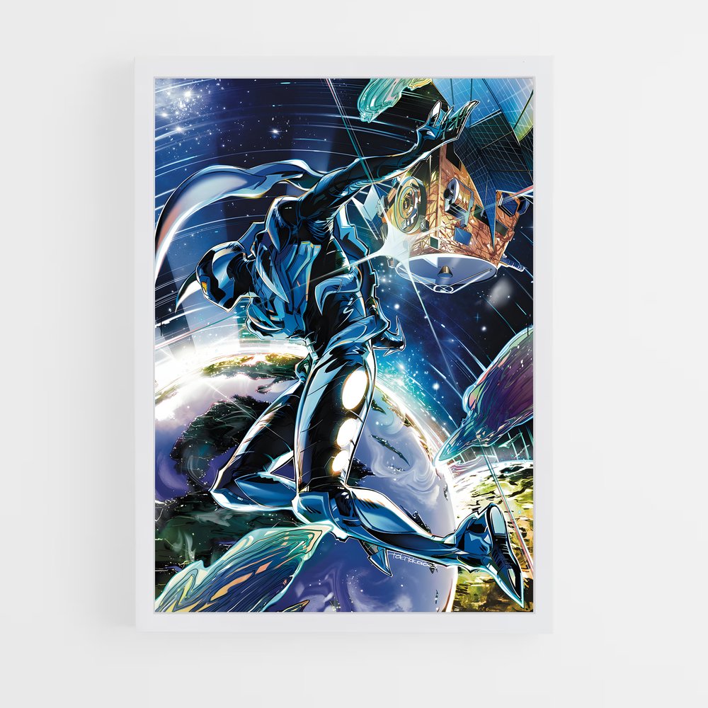 ap-blue beetle-6 cadre Blanc