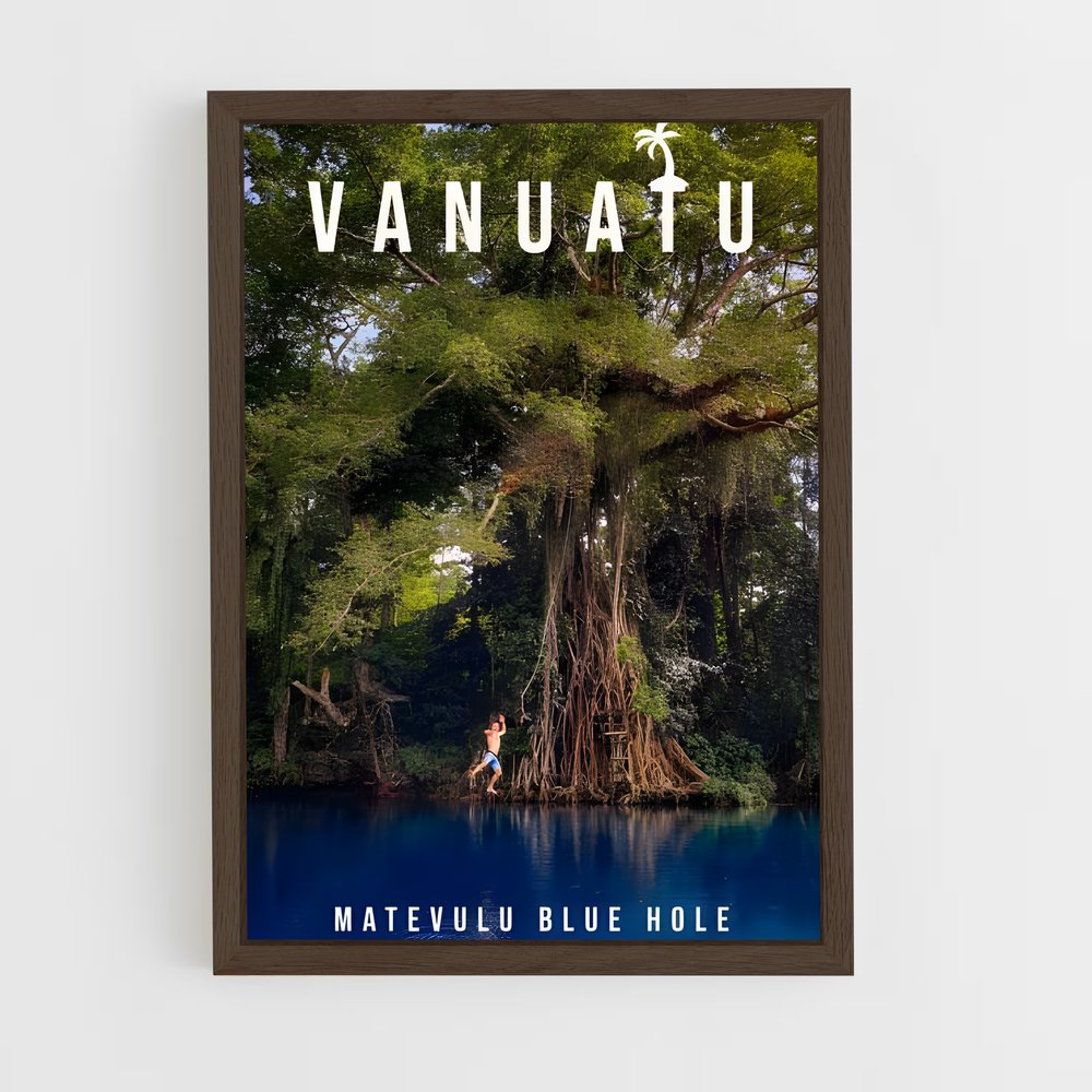 ap-blue holes espiritu santo-1 cadre Bois foncé