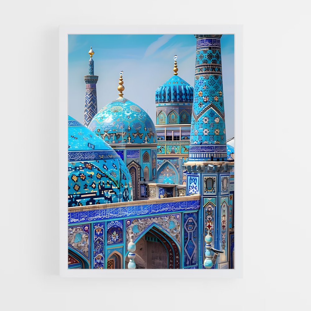 ap-blue mosque-3 cadre Blanc