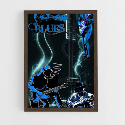 ap-blues-4 cadre Bois foncé