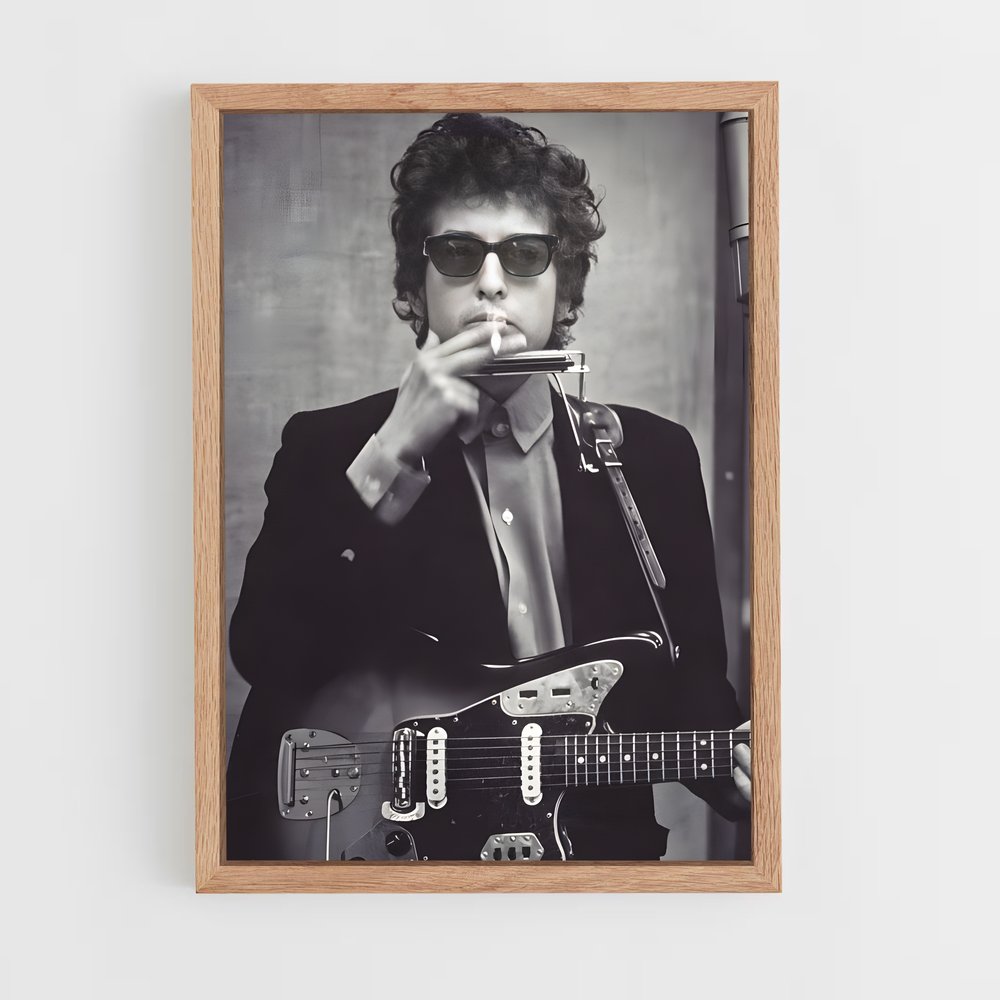 ap-bob dylan-6 cadre Bois clair