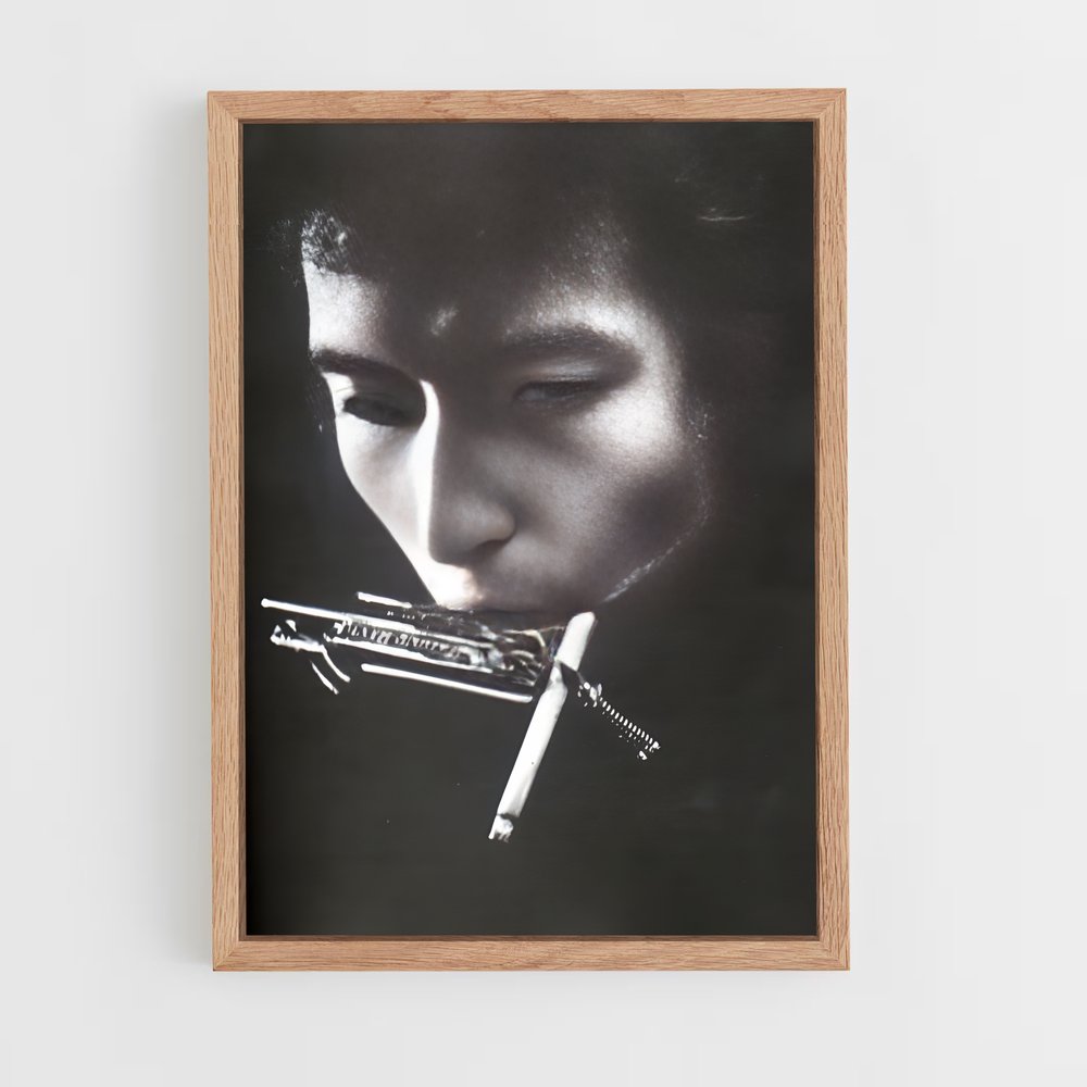 ap-bob dylan-7 cadre Bois clair