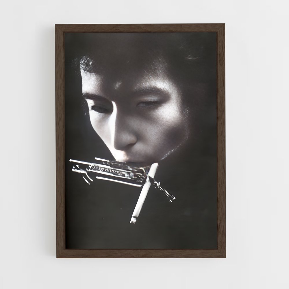 ap-bob dylan-7 cadre Bois foncé