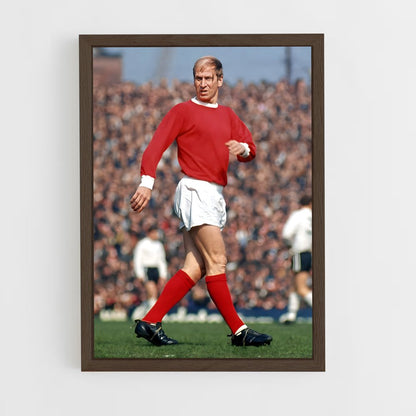 ap-bobby charlton-1 cadre Bois foncé