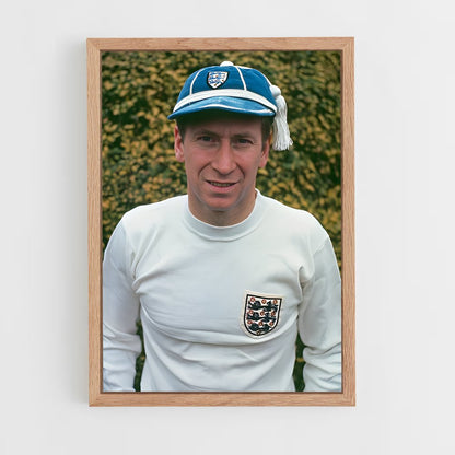 ap-bobby charlton-4 cadre Bois clair
