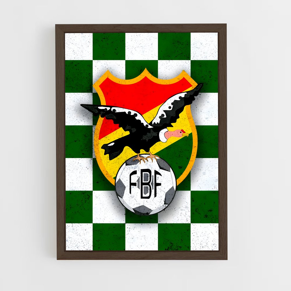 ap-bolivia national football team-2 cadre Bois foncé