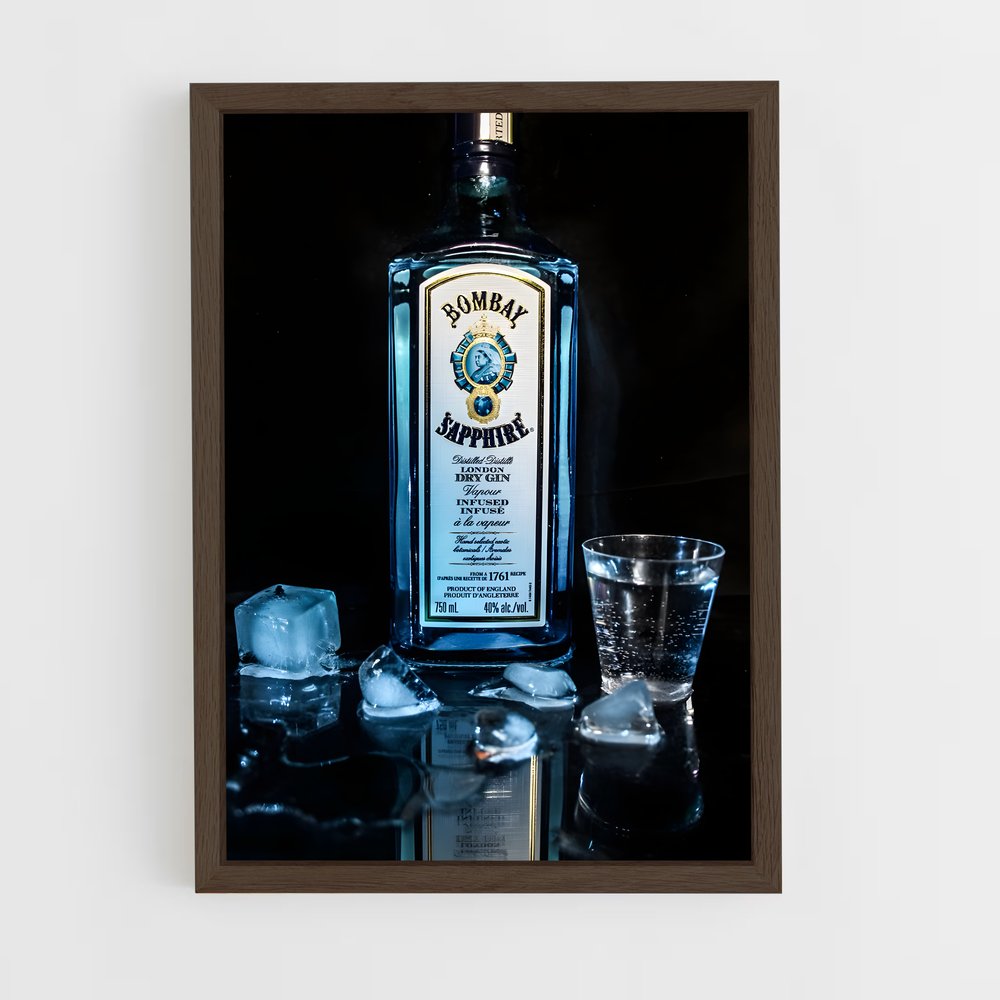 ap-bombay sapphire-2 cadre Bois foncé