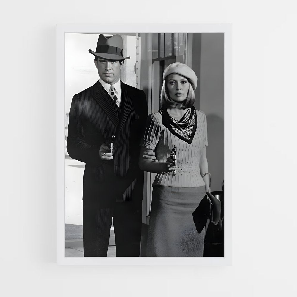 ap-bonnie and clyde-1 cadre Blanc