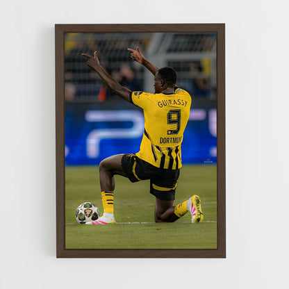 ap-borussia dortmund-5 cadre Bois foncé