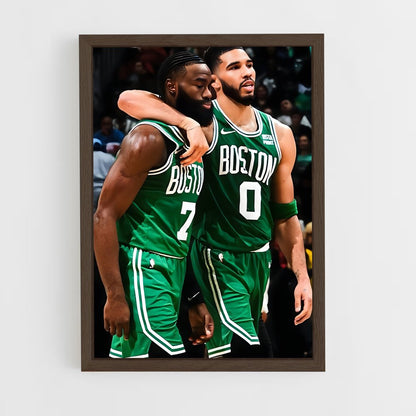 ap-boston celtics-8 cadre Bois foncé