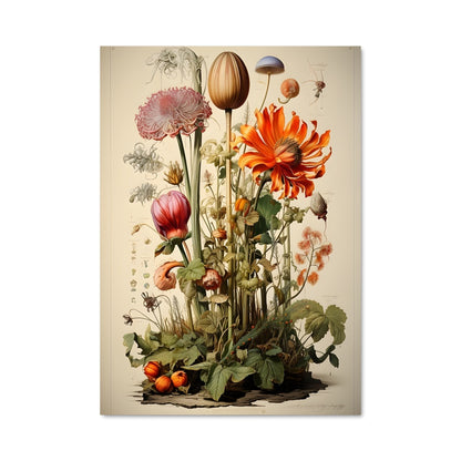Poster Papillon de Fleurs