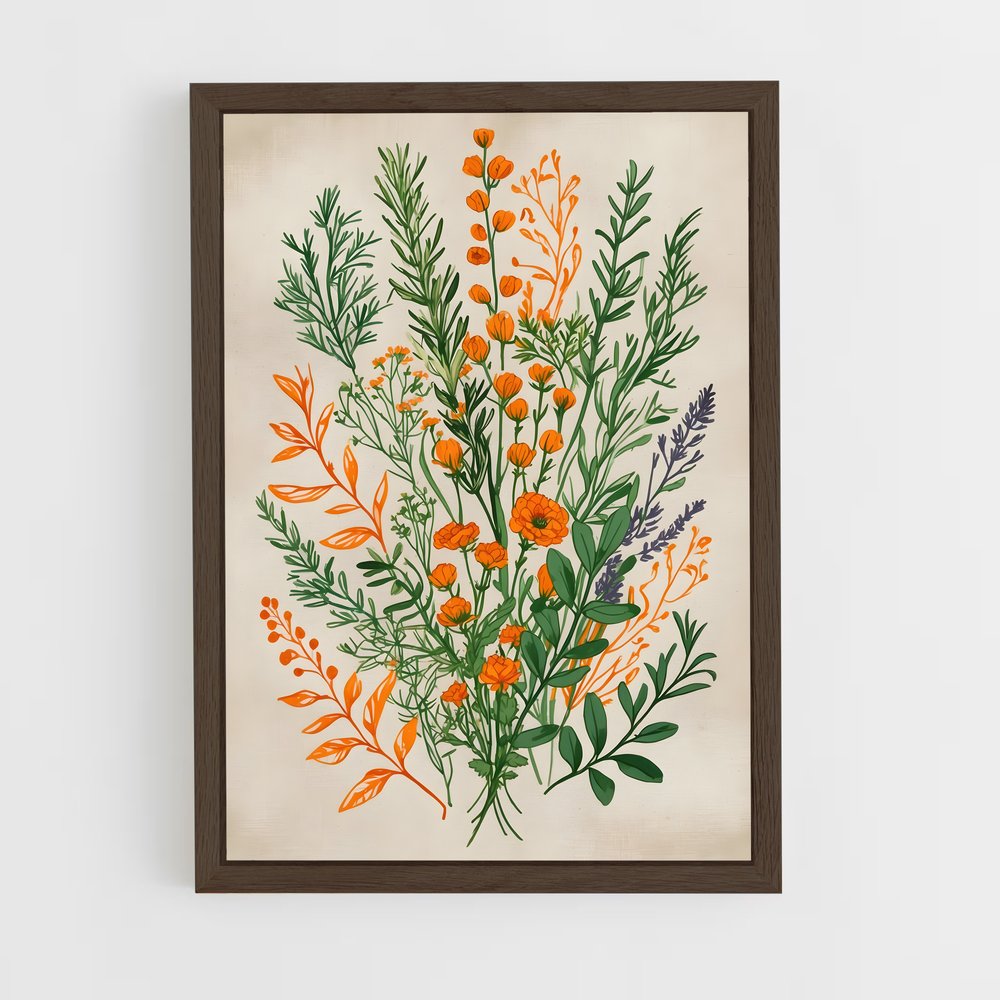 ap-botanical-6 cadre Bois foncé