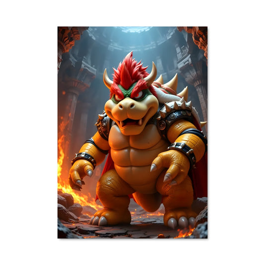 Poster Cave de Bowser