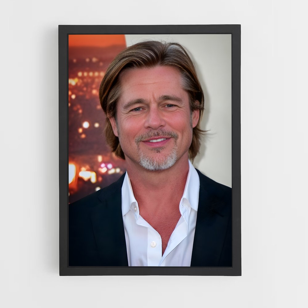 ap-brad pitt-6 cadre Noir