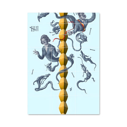 Poster Brancusi endless column 19800