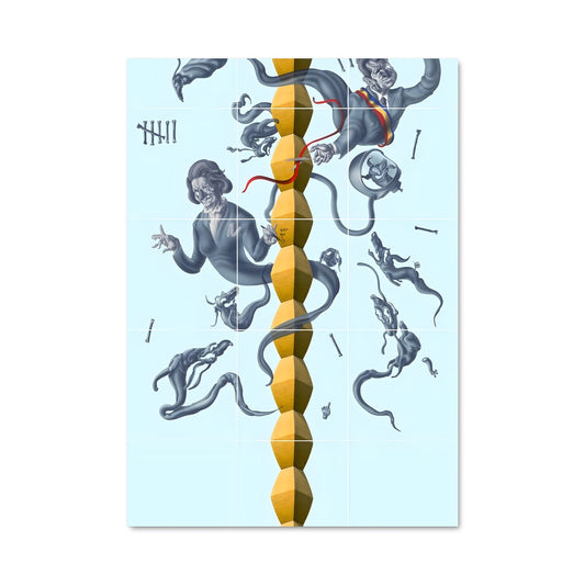 Poster Brancusi endless column 19800