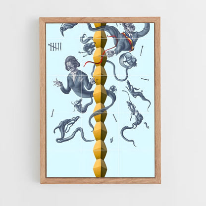 ap-brancusi endless column-5 cadre Bois clair