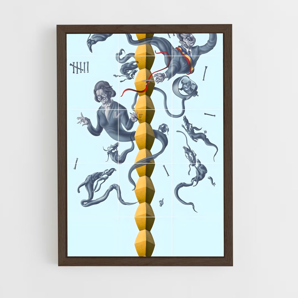 ap-brancusi endless column-5 cadre Bois foncé