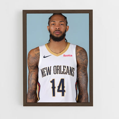 ap-brandon ingram-1 cadre Bois foncé
