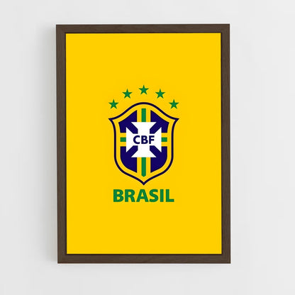 ap-brazil national football team-1 cadre Bois foncé