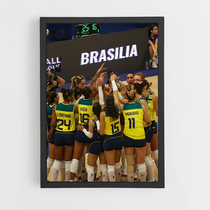 ap-brazil national volleyball team-1 cadre Noir