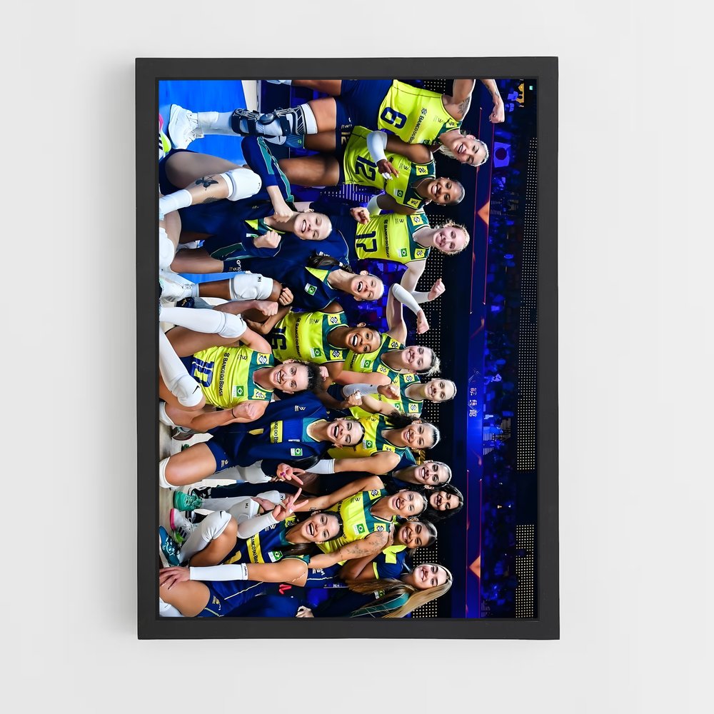 ap-brazil national volleyball team-6 cadre Noir