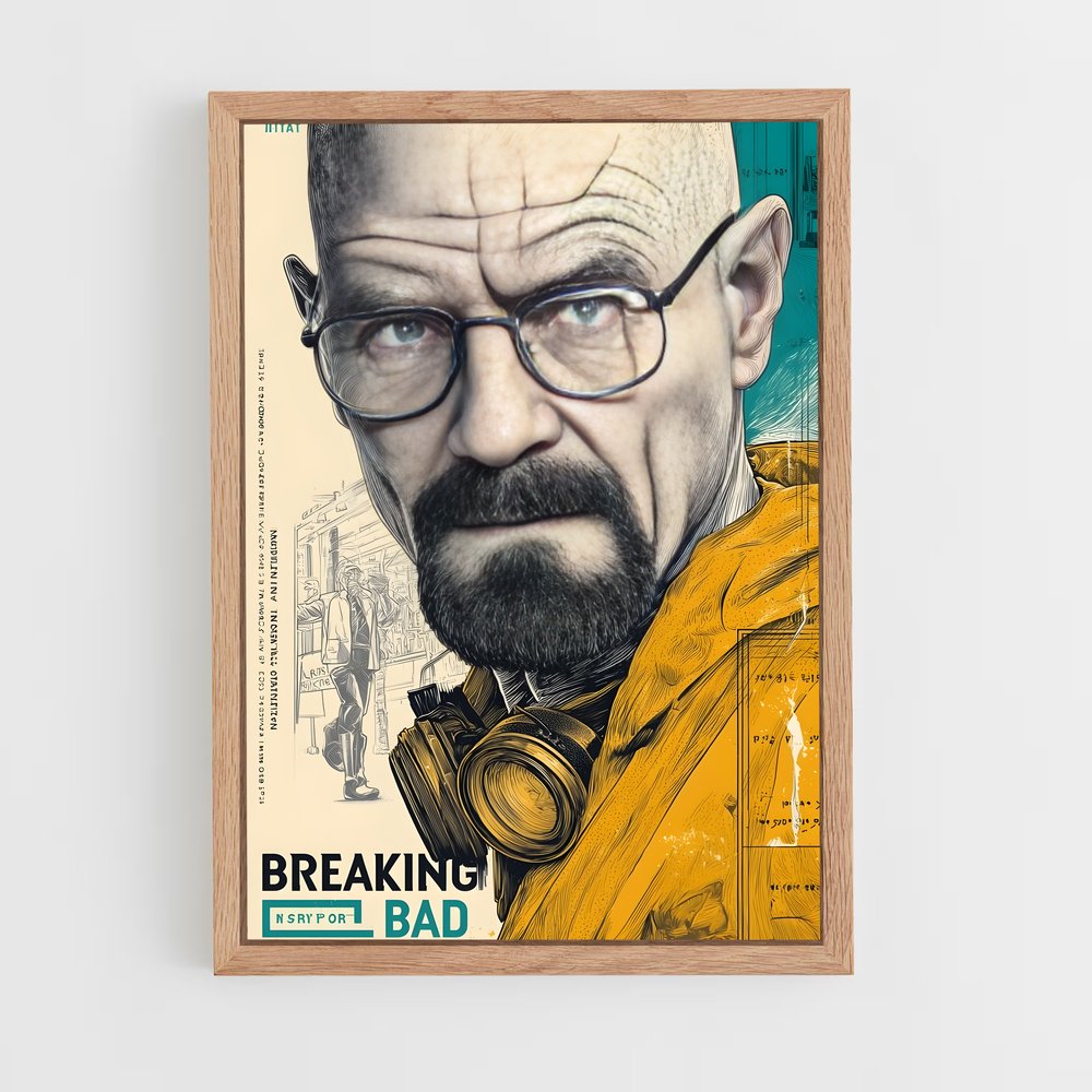 ap-breaking bad-7 cadre Bois clair