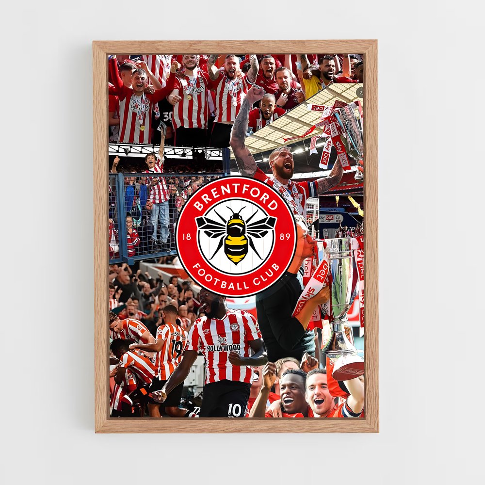 ap-brentford fc-1 cadre Bois clair