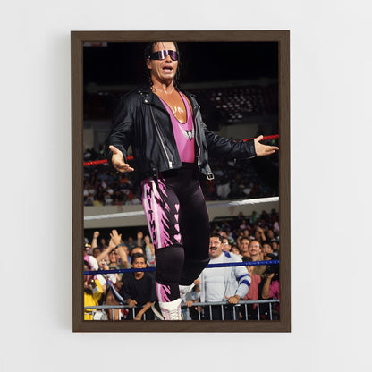 ap-bret hart-1 cadre Bois foncé