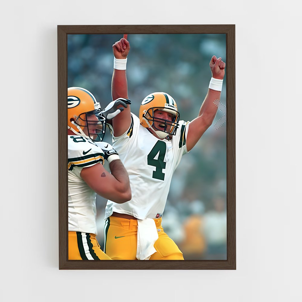 ap-brett favre-4 cadre Bois foncé