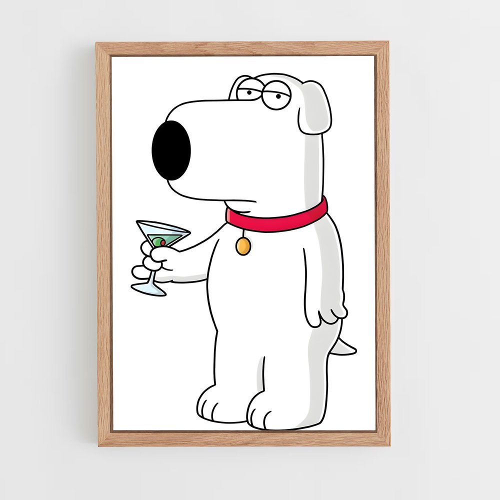 ap-brian griffin-1 cadre Bois clair