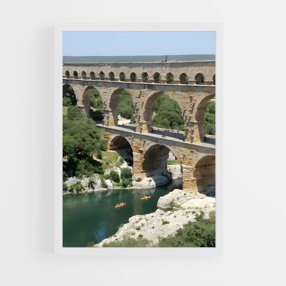 ap-bridge du gard-2 cadre Blanc