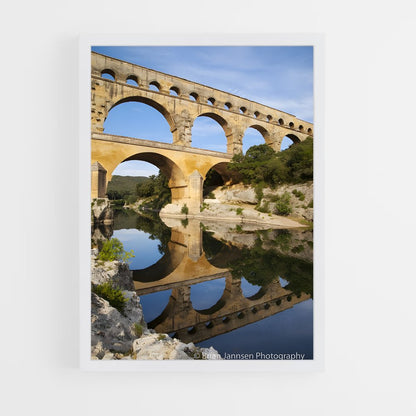 ap-bridge du gard-3 cadre Blanc