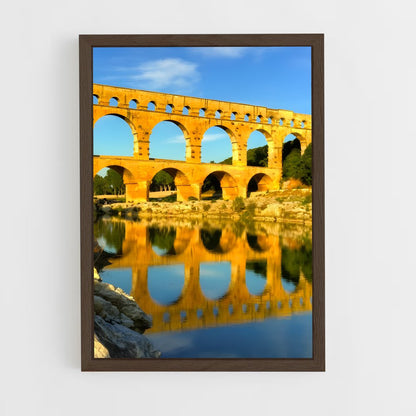 ap-bridge du gard-4 cadre Bois foncé