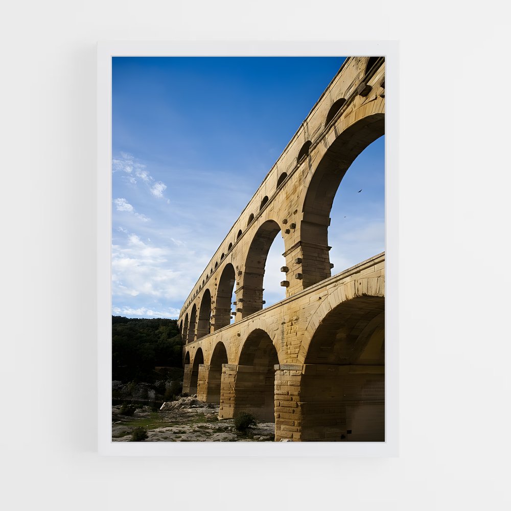 ap-bridge du gard-6 cadre Blanc