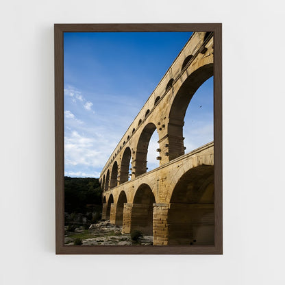 ap-bridge du gard-6 cadre Bois foncé