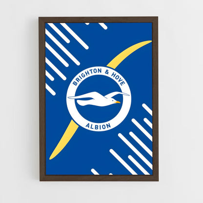 ap-brighton hove albion fc-11 cadre Bois foncé