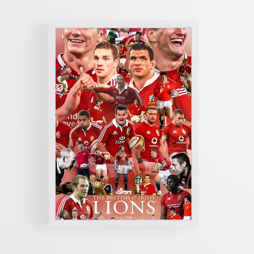 ap-british and irish lions-3 cadre Blanc