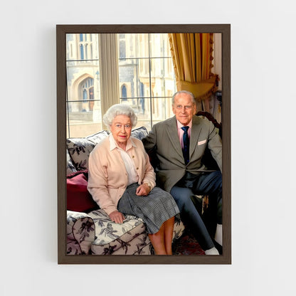 ap-british royal family-1 cadre Bois foncé
