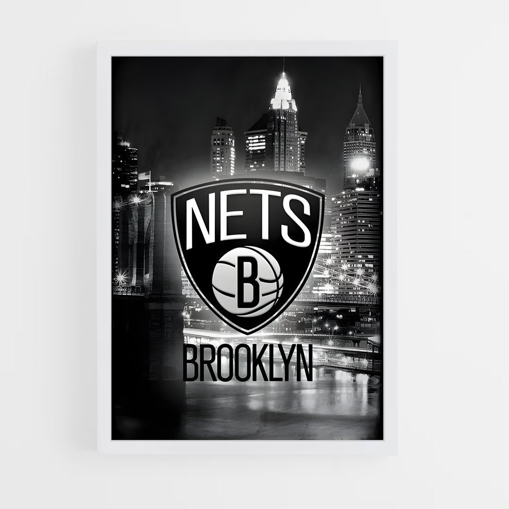 ap-brooklyn nets-5 cadre Blanc