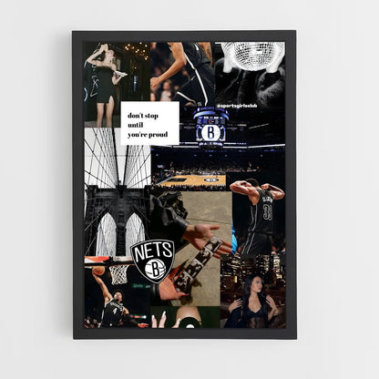 ap-brooklyn nets-6 cadre Noir