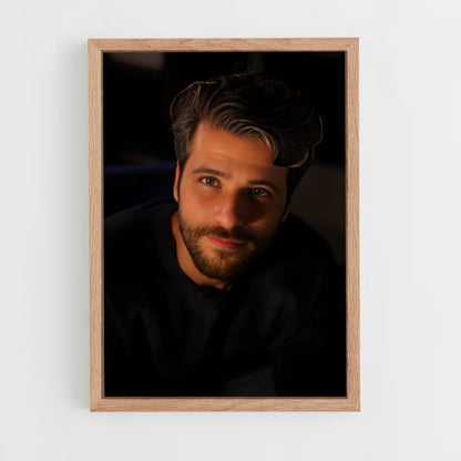 ap-bruno gagliasso-2 cadre Bois clair