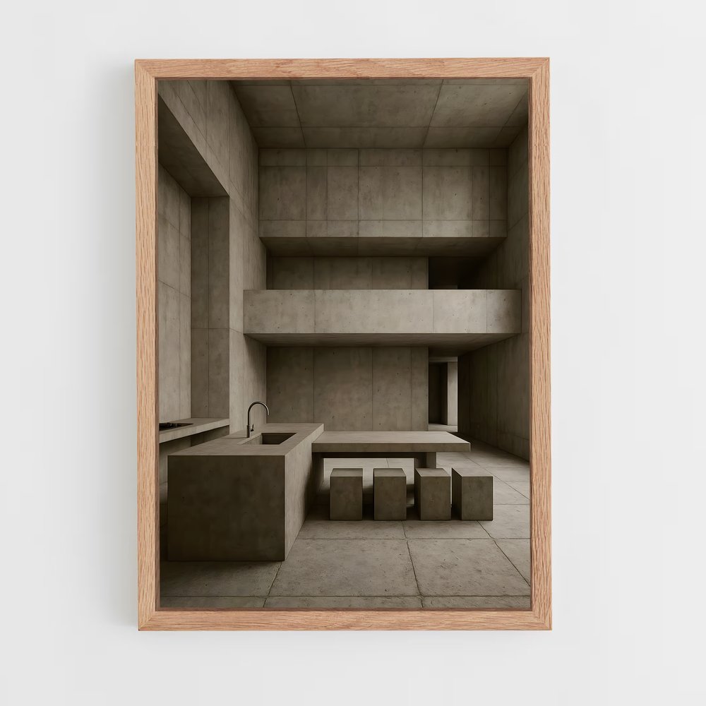 ap-brutalism-2 cadre Bois clair