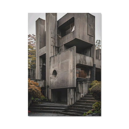 Poster Maison Brutaliste