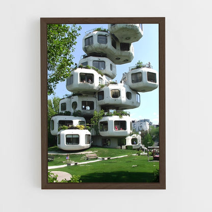 ap-brutalist architecture-11 cadre Bois foncé