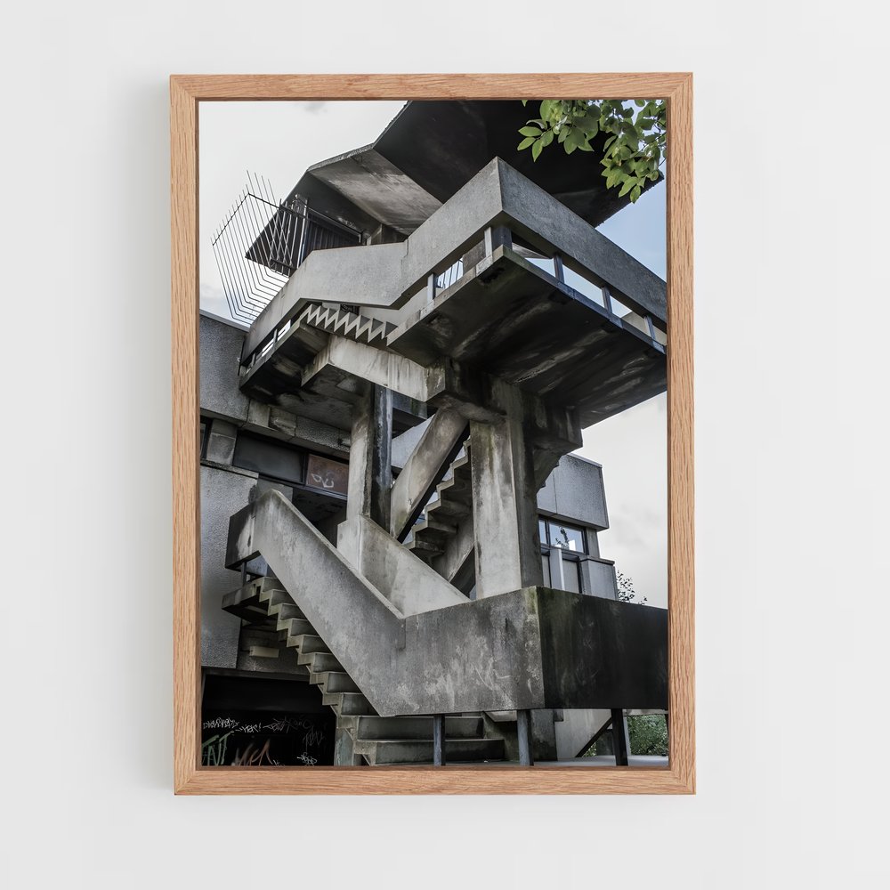 ap-brutalist architecture-6 cadre Bois clair