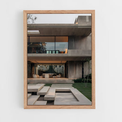 ap-brutalist architecture-9 cadre Bois clair