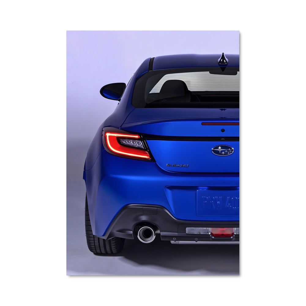 Poster Route en Bleu