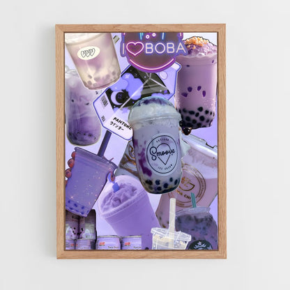 ap-bubble tea-4 cadre Bois clair