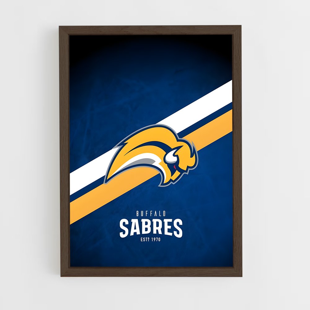 ap-buffalo sabres-7 cadre Bois foncé